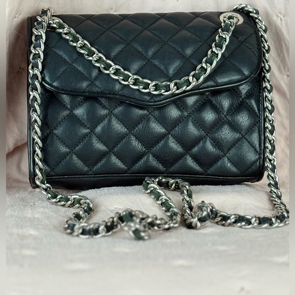Rebecca Minkoff Handbags - Rebecca Minkoff MINI Quilted Affair Black Leather Crossbody Shoulder Bag
